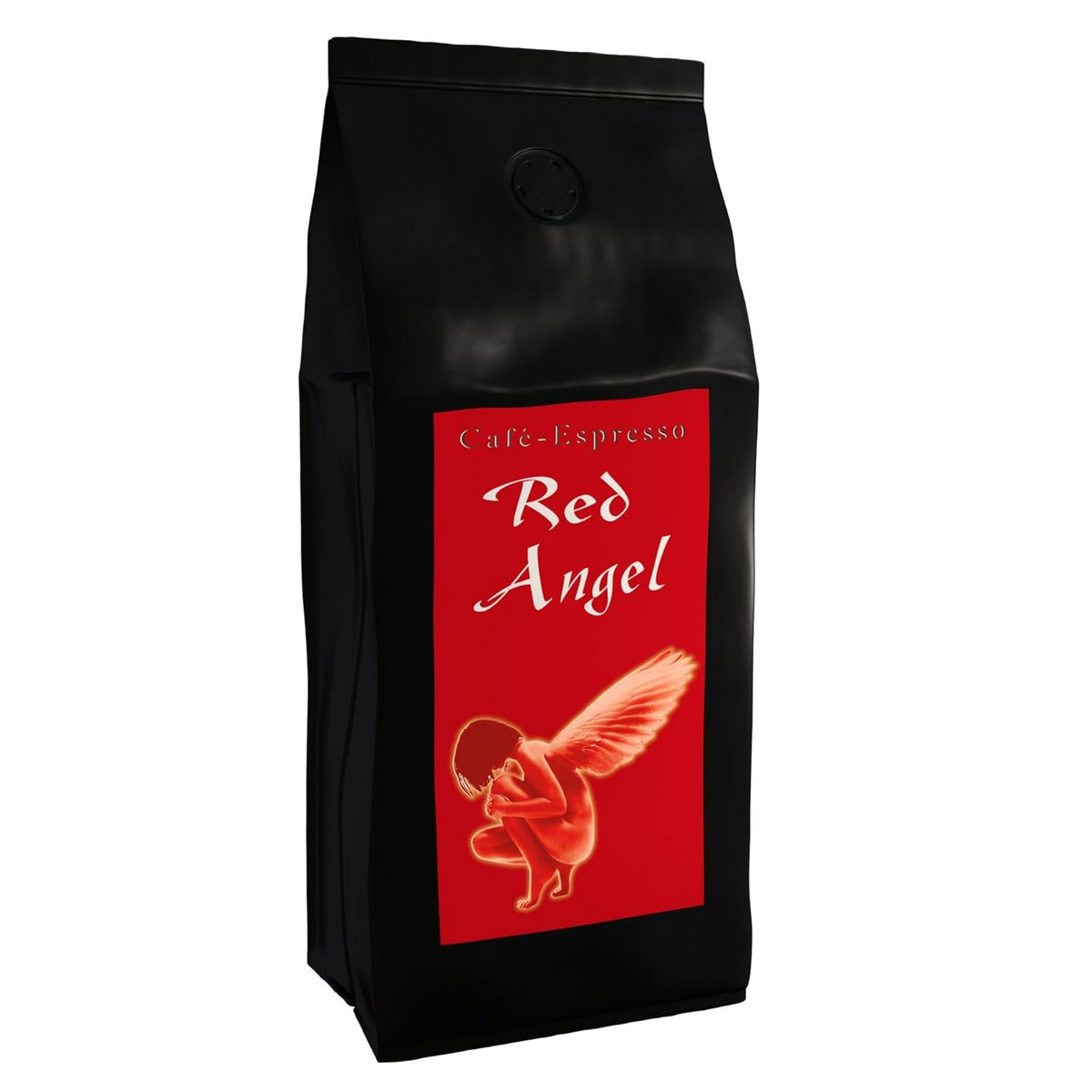 Café Espresso Red Angel - The Fiery One - 200g grossièrement moulu - pour cafetières à presse française - Espresso Premium Fort - Faible acidité - Légèrement torréfié et frais