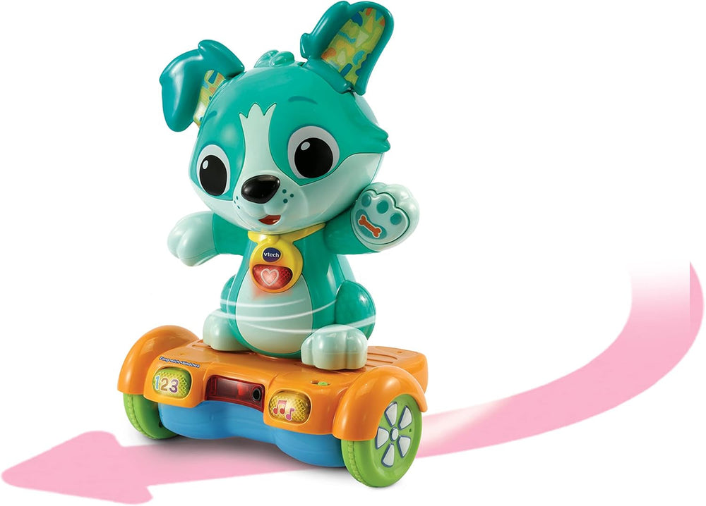 Vtech Baby Catch Me Puppy - Le chiot hoverboard motorisé encourage le mouvement - Avec des oreilles mobiles, des chansons, des sons et du contenu d'apprentissage - Pour les enfants âgés de 12 à 36 mois Bebe Toys Naty Shop