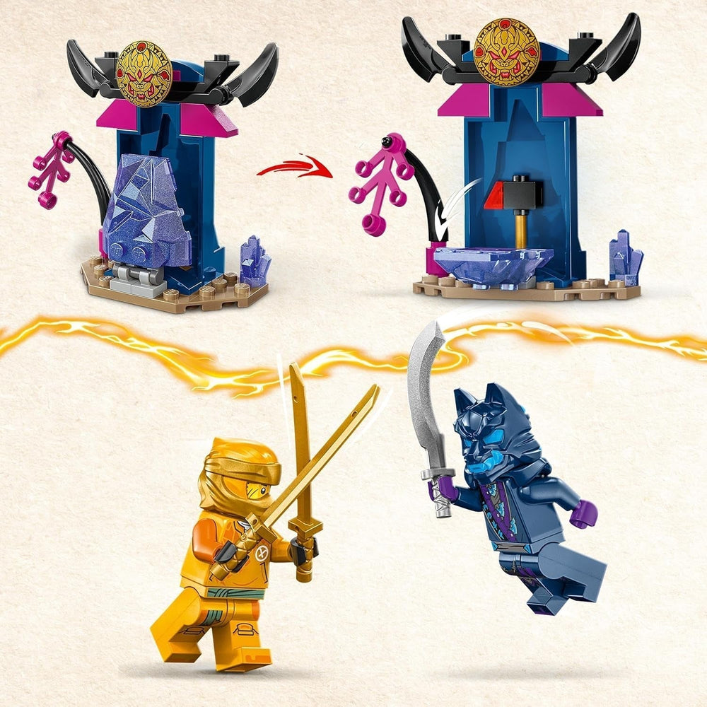 LEGO NINJAGO Le Battle Mech d'Arin, jouet Ninja pour les enfants à partir de 4 ans Avec figurines Incl. Arin avec mini katana, figurines et robots, petit cadeau pour garçons et filles 71804 Jeux de construction Besuche den LEGO-Store