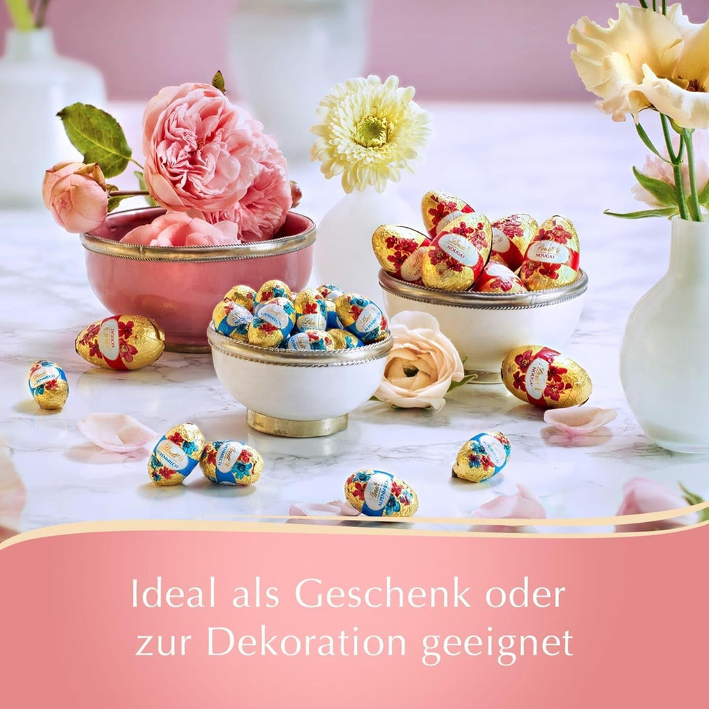 Lindt Schokoladen Eier Deko Edition Mini Eier Maritim | 180 G | Feinste Vollmilchschokolade | Oster Schokolade | Schokoladengeschenk | Ostereier Naty Shop