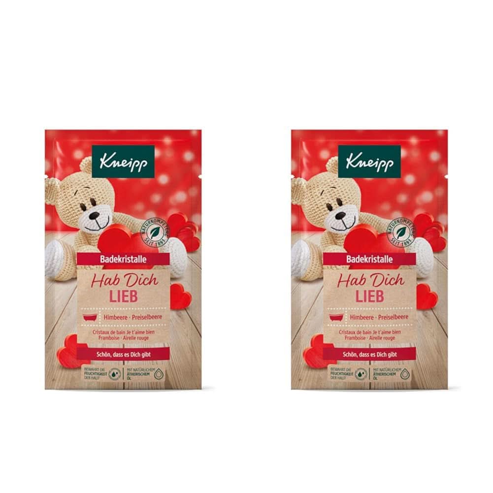 Kneipp, sare de baie, zmeură și merișoare, 60 grame Duș și baie Naty Shop 2 bucati x 60 grame Fructate