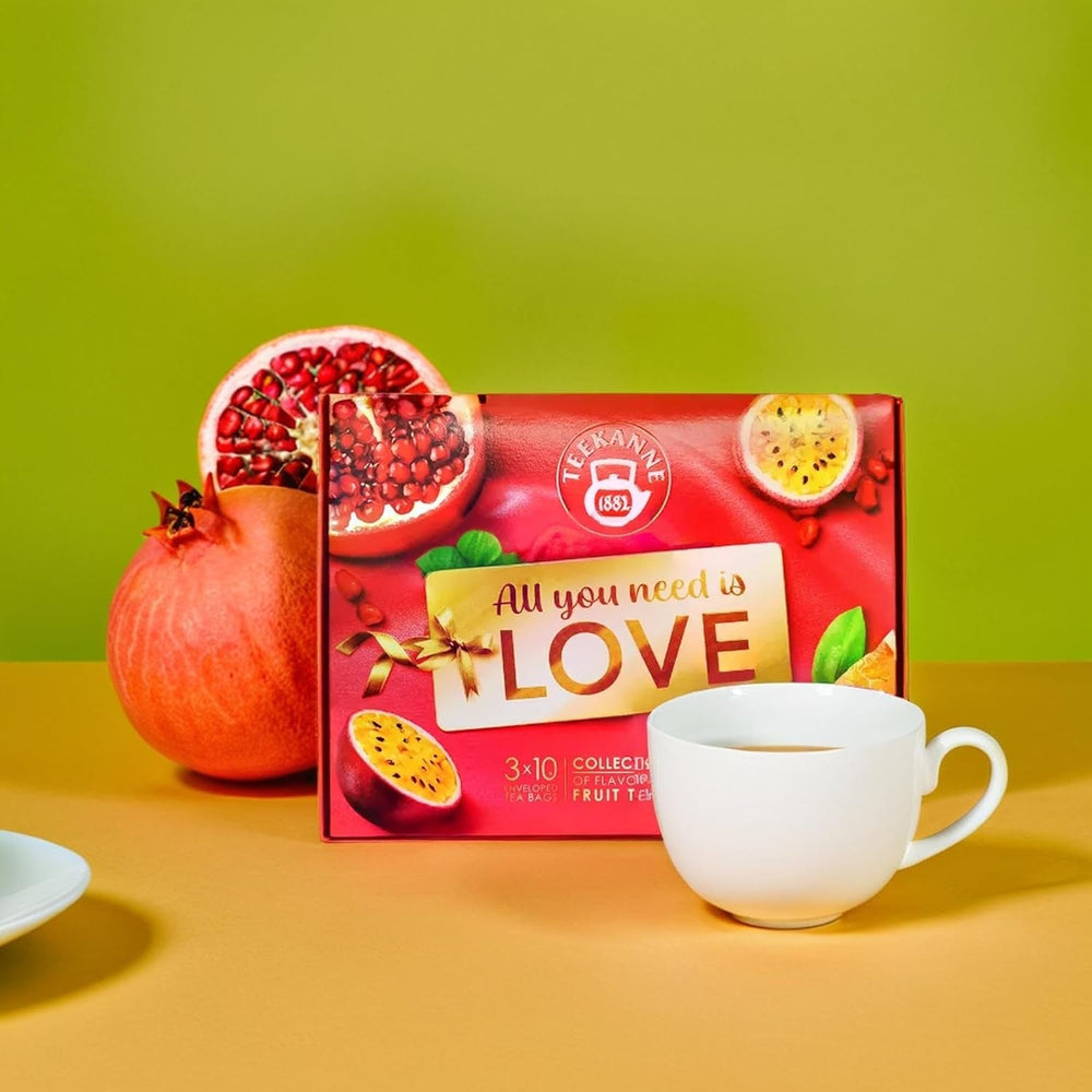 TEEKANNE Love Collection Coffret Mélange Exclusif de Thé aux Fruits - 3 X 10 Sachets - 65 G