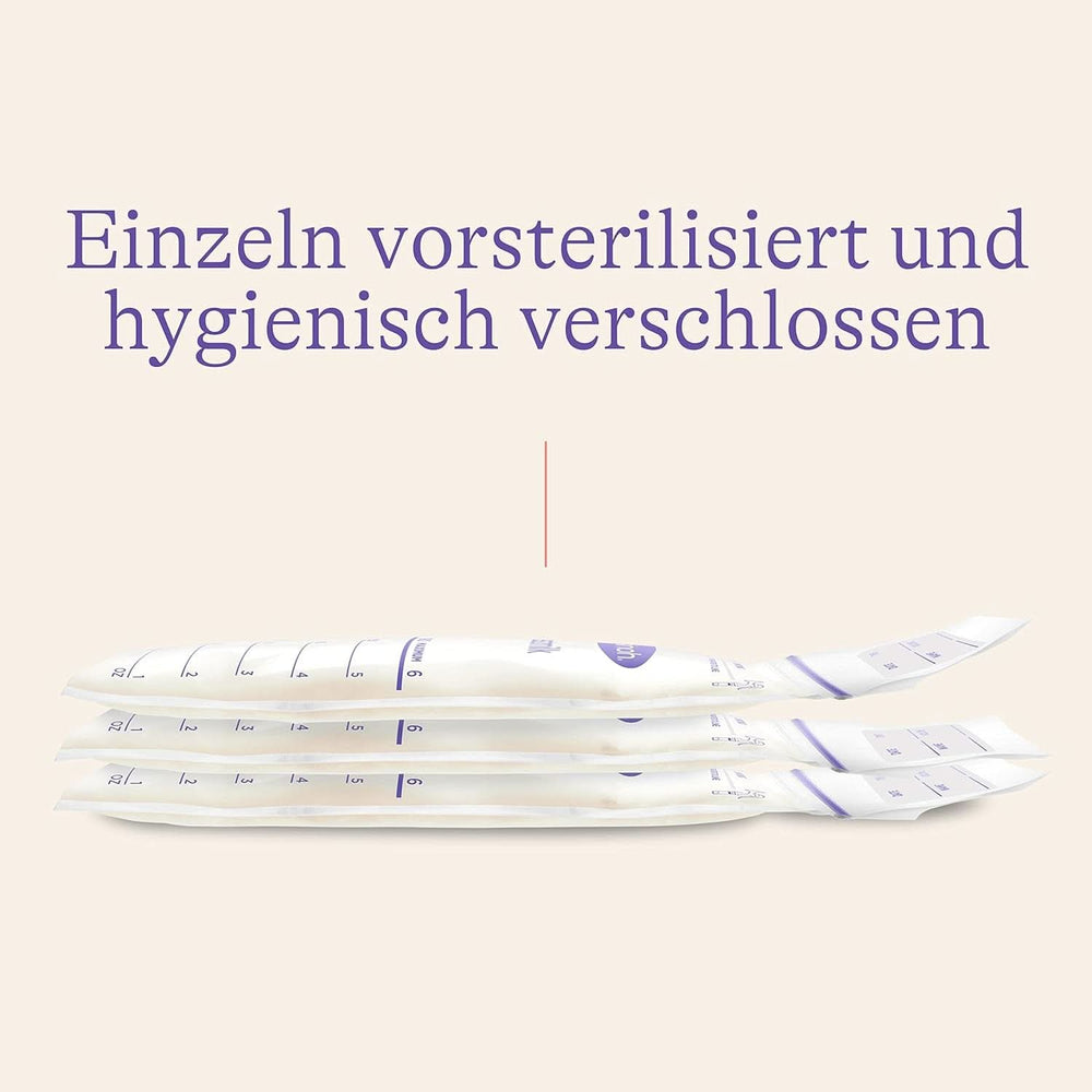 Lansinoh Muttermilchbeutel - 25 Stück - Zum Sicheren Aufbewahren Und Einfrieren Von Muttermilch - Hygienisch & Platzsparend Accessoires Alimentation et allaitement Bebe Naty Shop
