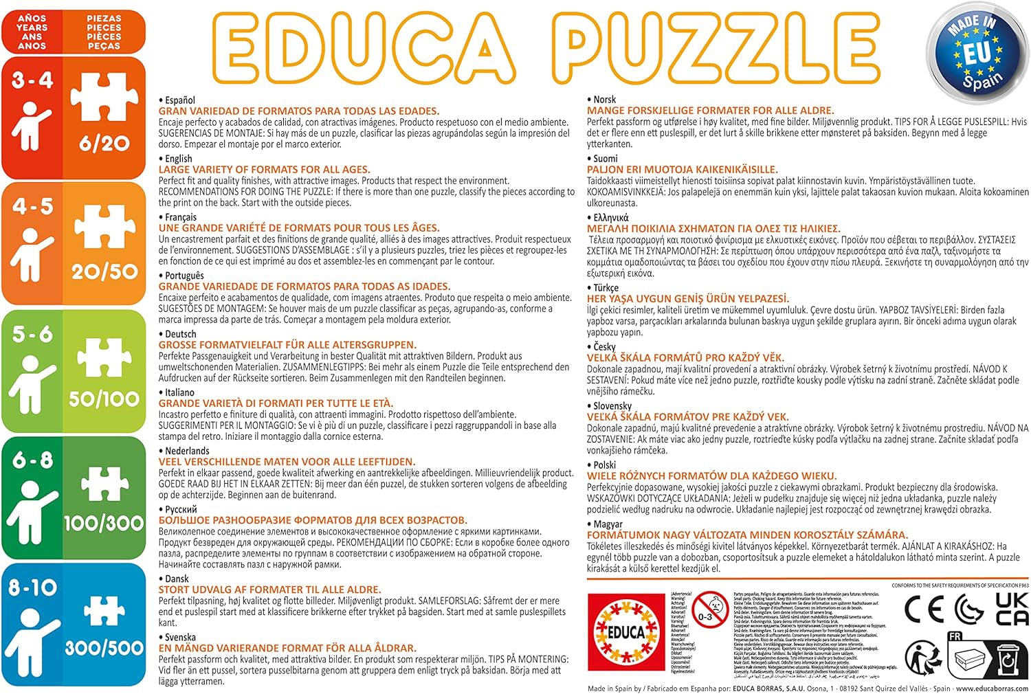 Educa - Casse-tête 200 pièces | Défilé Disney, puzzle 200 pièces pour enfants à partir de 6 ans, Disney World (13289) Puzzle Naty Shop