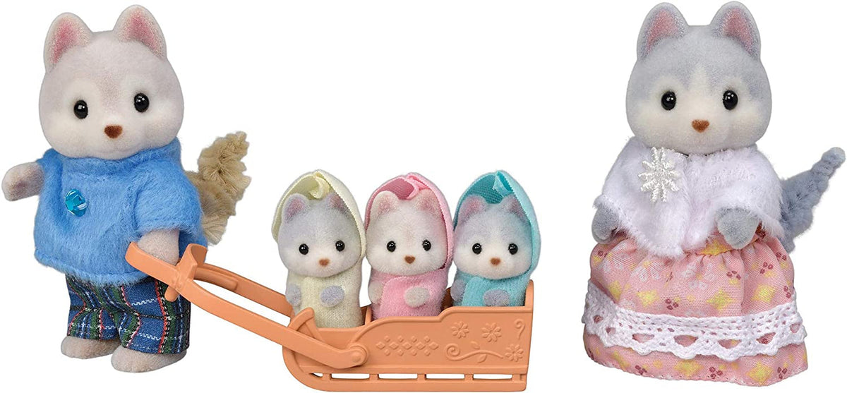 Sylvanian Families L5636 Poupées de la famille Husky Naty Shop Titre par défaut