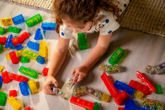 Jelly Blox - Creative Kit, Bauspielzeug ab 2 Jahren, mit 20 Sensorische Bausteine, Konstruktion Spielzeug für Kinder