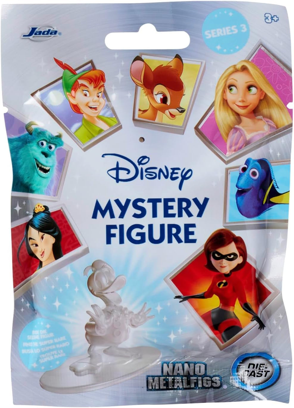 Jada Toys Disney Figure (1X Mystery Figure In Blind Pack) - 1 Surprise Collectible Figure From 12 Disney Figures, Nano Metal Figure (Aprox. 4 Cm) For Children & Fans From 3 Years, Series 3 Action figures Naty Shop Titlu implicit