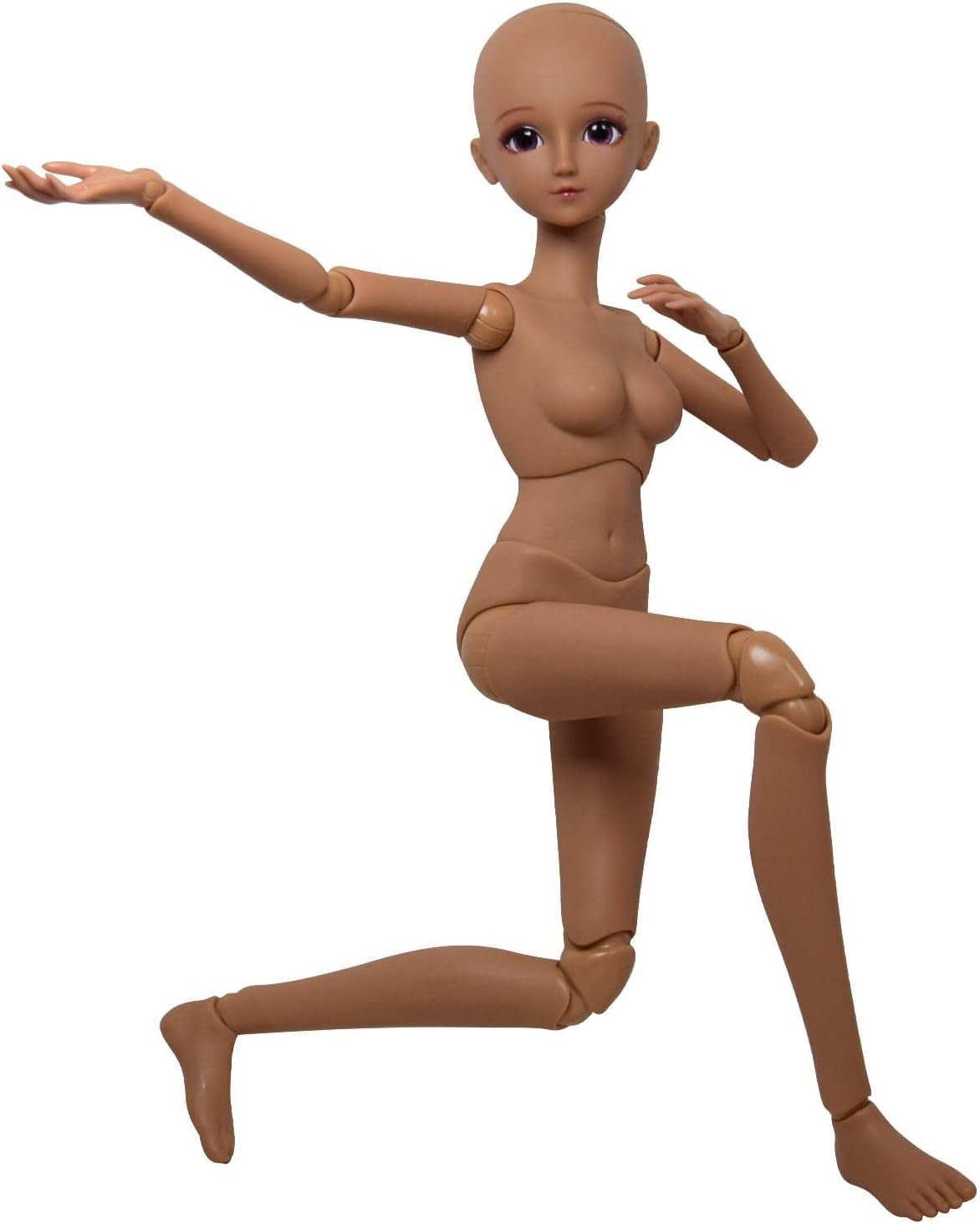 1/3 BJD poupée noir peau brune corps de poupée 60 cm 24 pouces rotule SD poupées articulations mobiles PVC bricolage (Alexia)