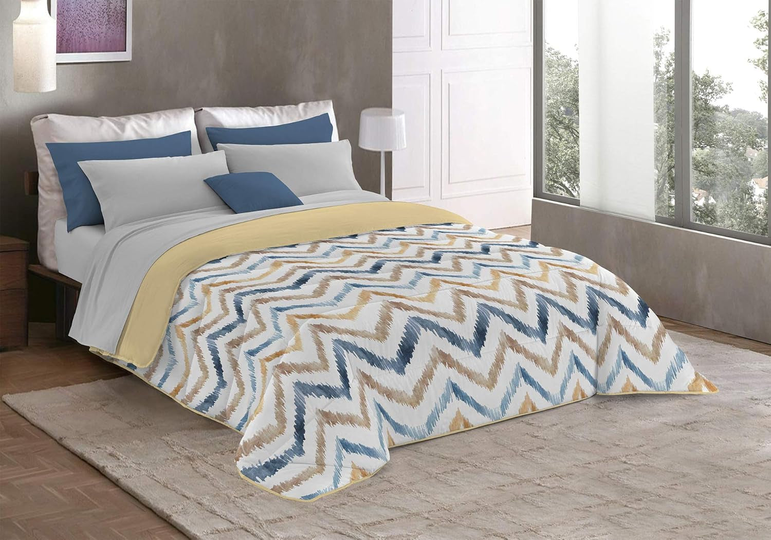 Fantasy T-Fa-Hypnotic-1P Couette d'hiver, Microfibre, Hypnotique, 170X260Cm Couettes et couettes Naty Shop Hippy 220X260 Cm