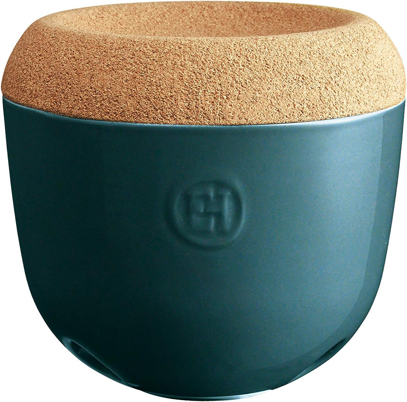 EH348763 Pot à ail, céramique, 14,6 x 14,6 x 13,4 cm, céramique, Grand Cru, 14,6 x 14,6 x 13,4 cm Boîtes de conservation Naty Shop Flamme bleue