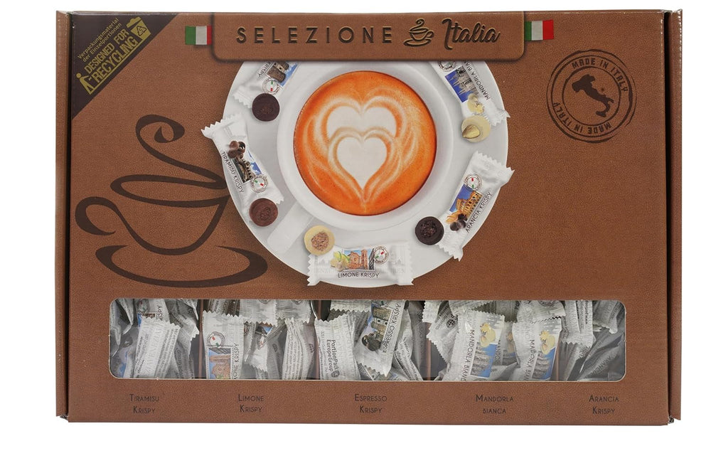 HELLMA Sélection italienne - 200 pcs. Bonbons italiens emballés individuellement, idéaux pour les hôtels ou les chambres d'hôtes Naty Shop Chocolates