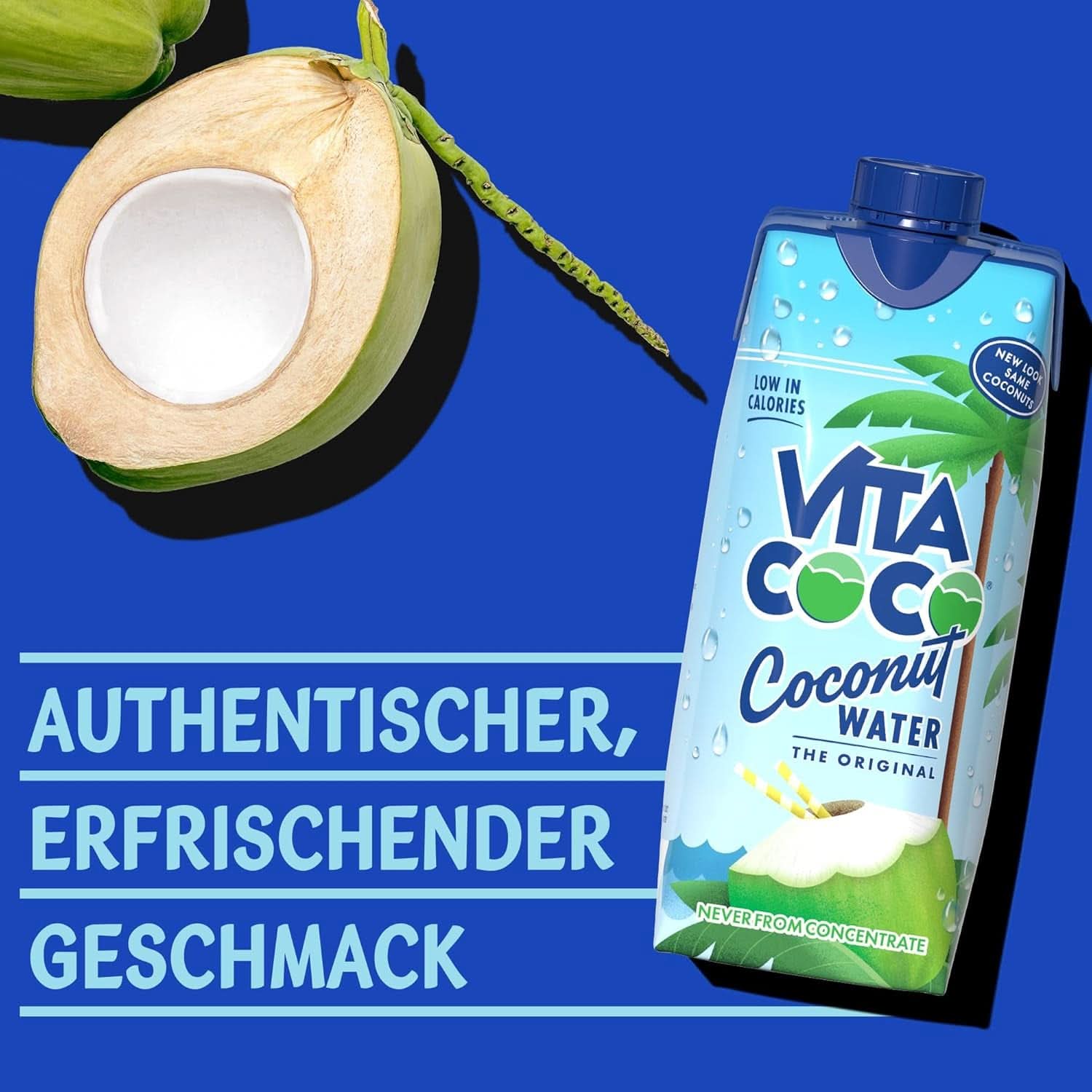 Vita Coco Pure Coconut Water 12 X 330 ml, hidratant natural cu electroliți, fără gluten, plin de vitamina C și potasiu Bauturi fara alcool Naty Shop