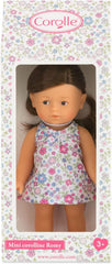 Corolle 9000240020 - Romy brunett Les Tendances Mini Corolline 20cm, Poupée Française au Charme et Parfum Vanille, 20 cm
