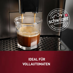 Schwiizer Schüümli Crema, café en grains 100% Arabica, aromatique et corsé, idéal pour machines à expresso automatiques, force 3/5, torréfaction moyenne, Rainforest Alliance, 1kg