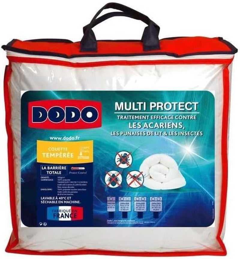 DODO Couette simple 140 X 200 Cm, multi-protection, douce et protectrice, lavable en machine à 40°C Couettes et couettes Naty Shop 220/240