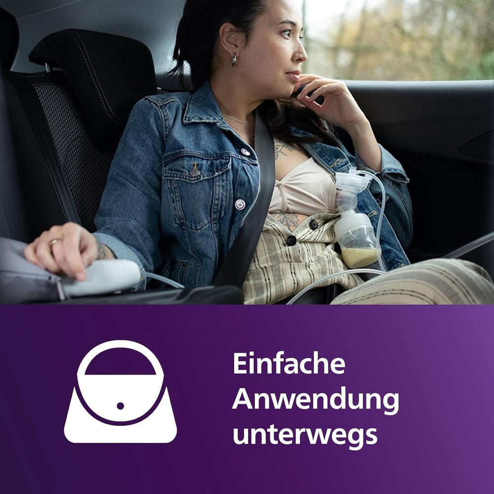 Pompe à lait électronique Philips Avent Premium - Avec technologie de mouvement naturel, Wiederaufladbarem Akku, Timer-Anzeige (Modèle SCF396/31) Accessoires Alimentation et allaitement Bebe Naty Shop