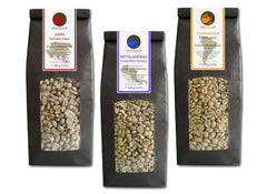 Café cru - Café vert de Sumatra, Costa Rica, Brésil (paquet réduit de grains de café vert 3x500g) - Certifié GMP