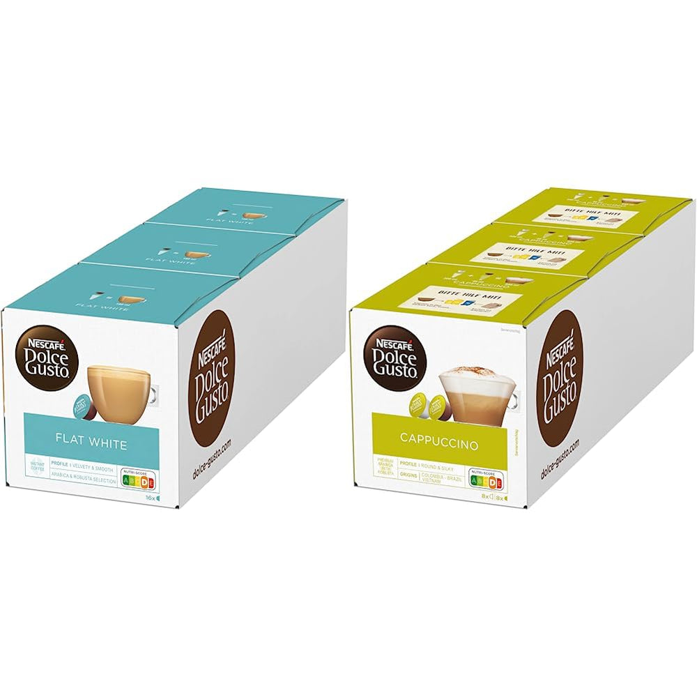 Flat White, 48 capsules de café & Cappuccino, 48 capsules de café