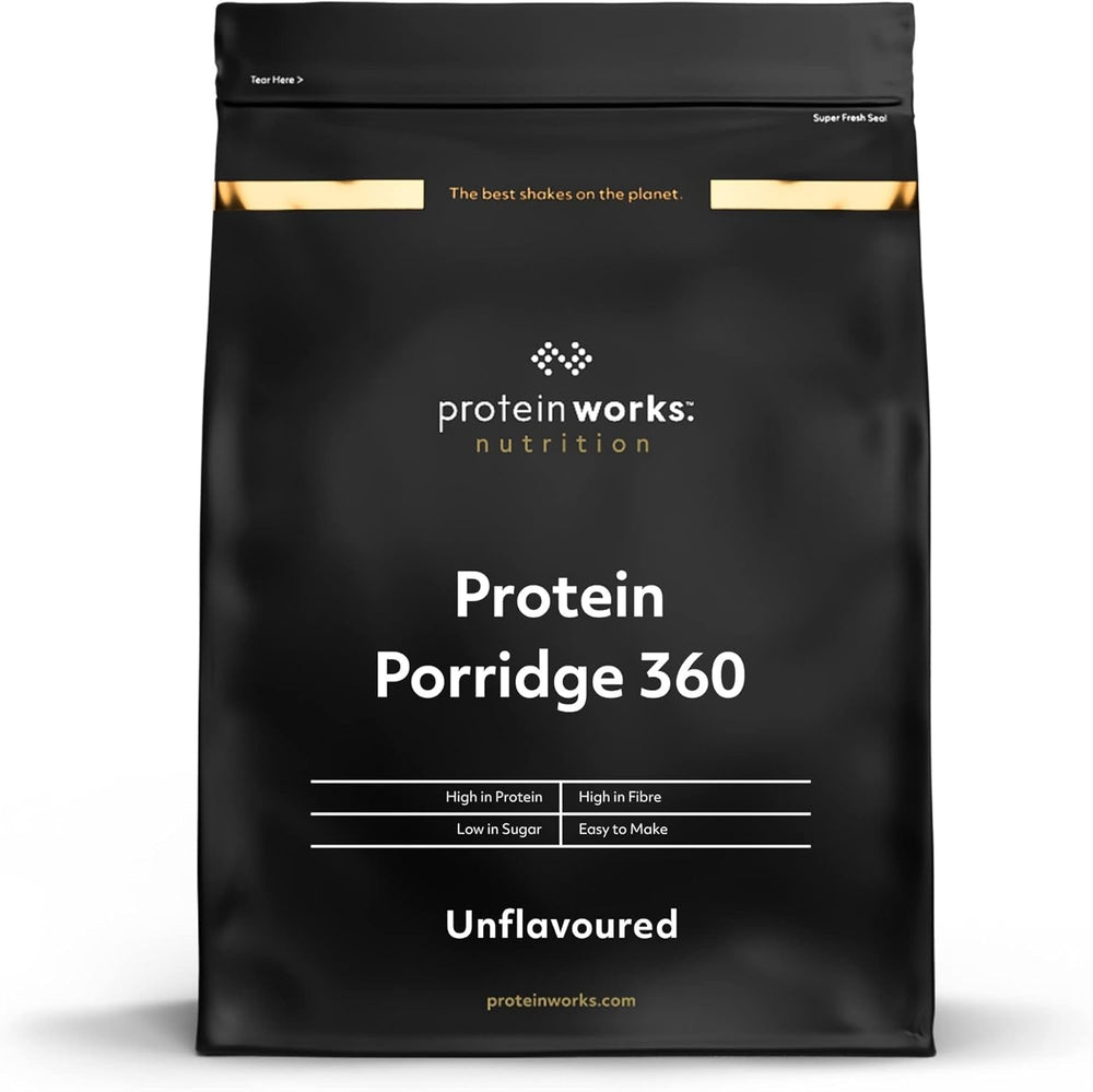 Protein Works - Porridge protéiné 360 | Mythe Vitamines et minéraux supplémentaires | Proteinreiches Frühstück | Kalorienarme Haferflocken | 6 portions | Naturel | 500G Céréales Naty Shop 2 Kg (1Er Pack) Naturel