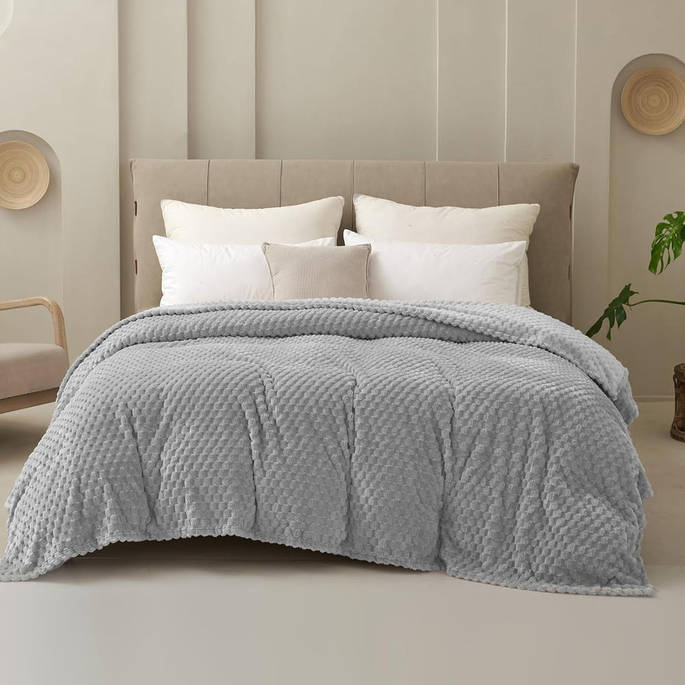 Good Nite Couverture Confort Couverture Moelleuse 150 X 200 cm Couvre-lit en Microfibre Douce Couverture de Canapé Couverture Confort Couverture Polaire Chaude pour Canapé et Lit Chambre Bureau Gris Good Nite Lits et Couvertures