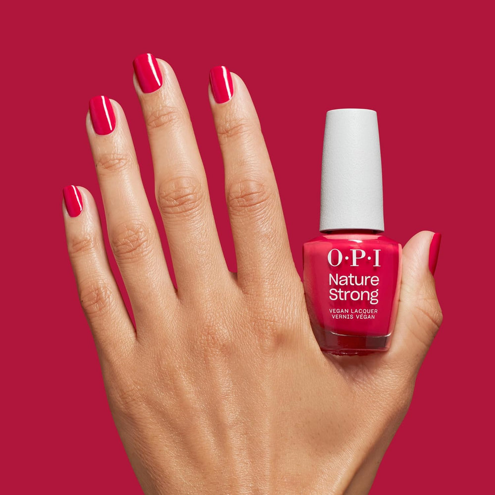 OPI Nature Strong Berry Pickin' Season – Vernis à ongles rouge – Brillance intense et tenue 7 jours | Couleur longue durée pour vos ongles | 15 ml