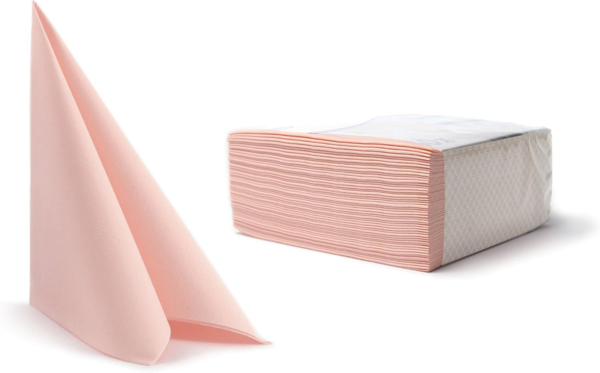 Alvotex CHIC Airlaid 50 Serviettes, Tissu, Haute Qualité, Serviette Jetable, Rose, 40X40Cm, As40X40