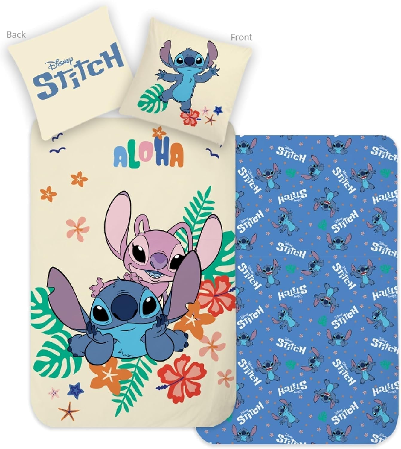 Linge de lit pour enfants et adolescents, Linge de lit Stitch - enfant Naty Shop