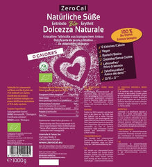 Zerocal - Érythritol Bio 1KG Édulcorants Naty Shop