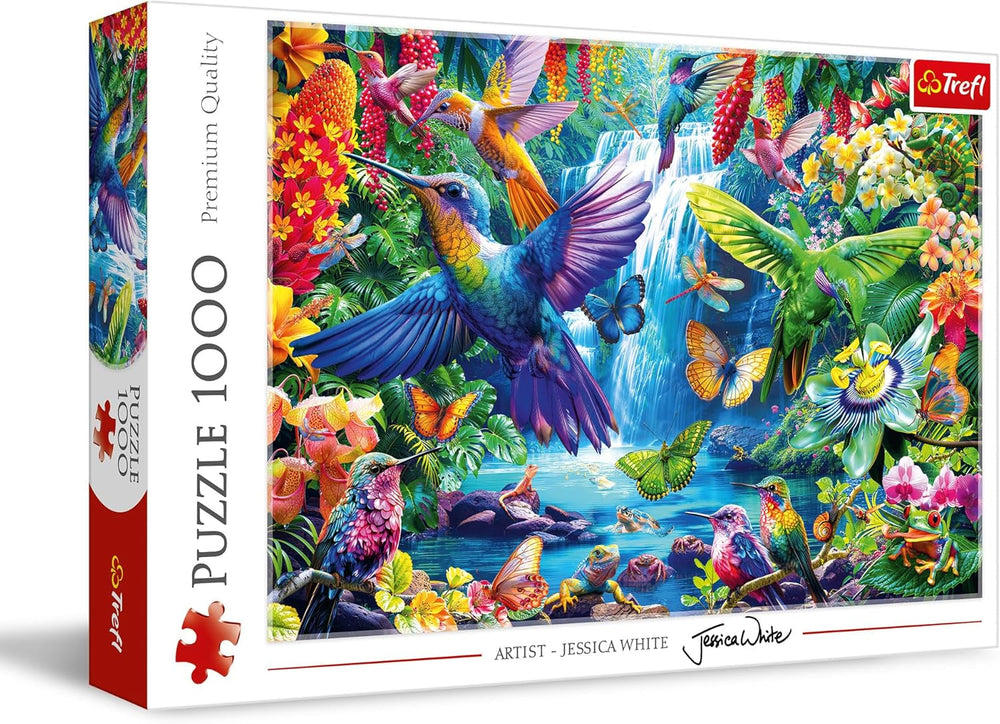 Trefl 10880 Colibris sous les tropiques 1000 pièces - Puzzle d'oiseaux à faire soi-même, divertissement créatif, pour adultes et enfants de 12 ans et plus, puzzle multicolore Naty Shop Titre par défaut