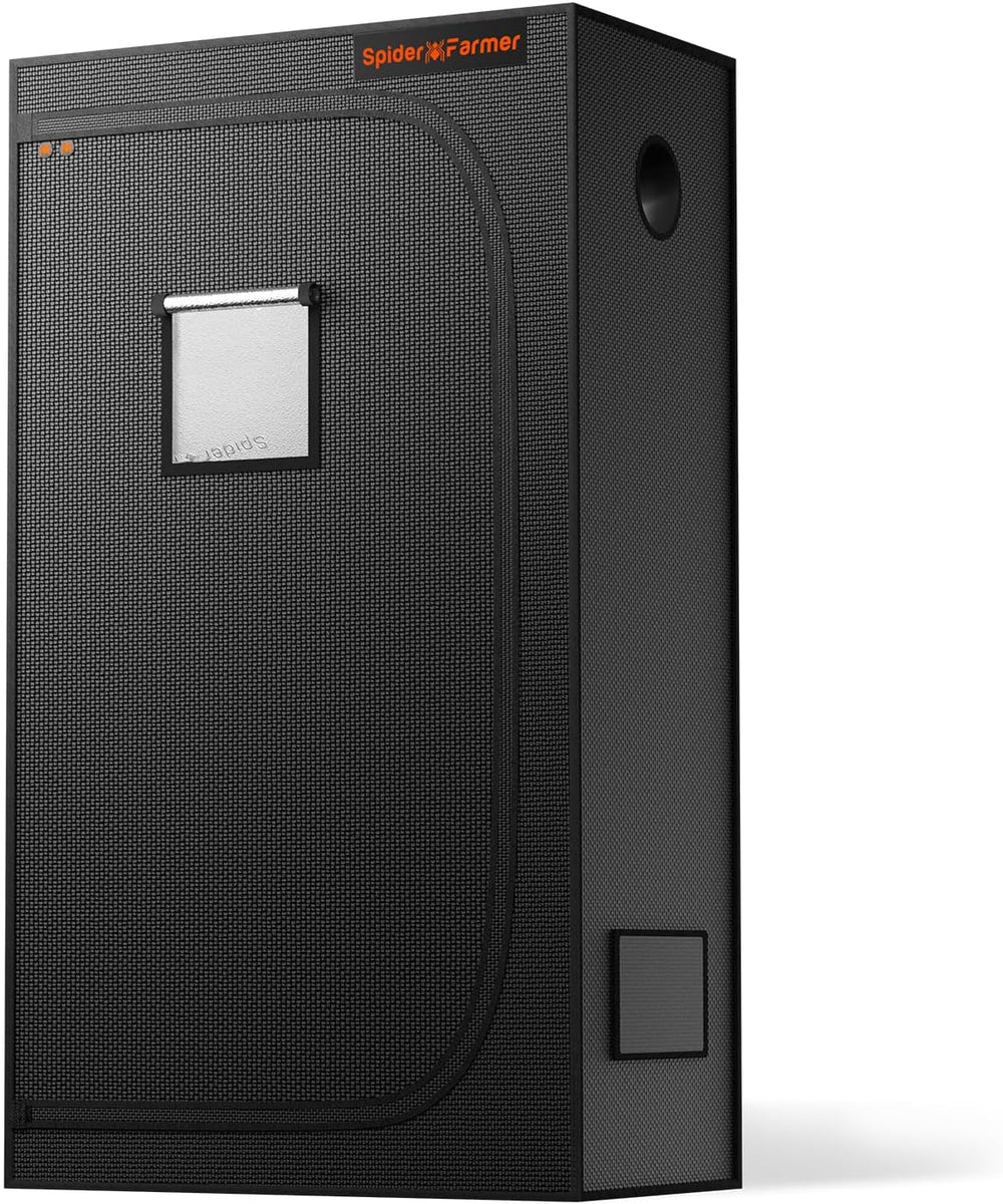Spider Farmer Pro Tente de culture 70 x 140 x 200 cm avec porte roulante, fenêtre d'observation, panneau de sol amovible, tissu Mylar 2000D, pour culture hydroponique intérieure avec SF4000, G4500, SE4500