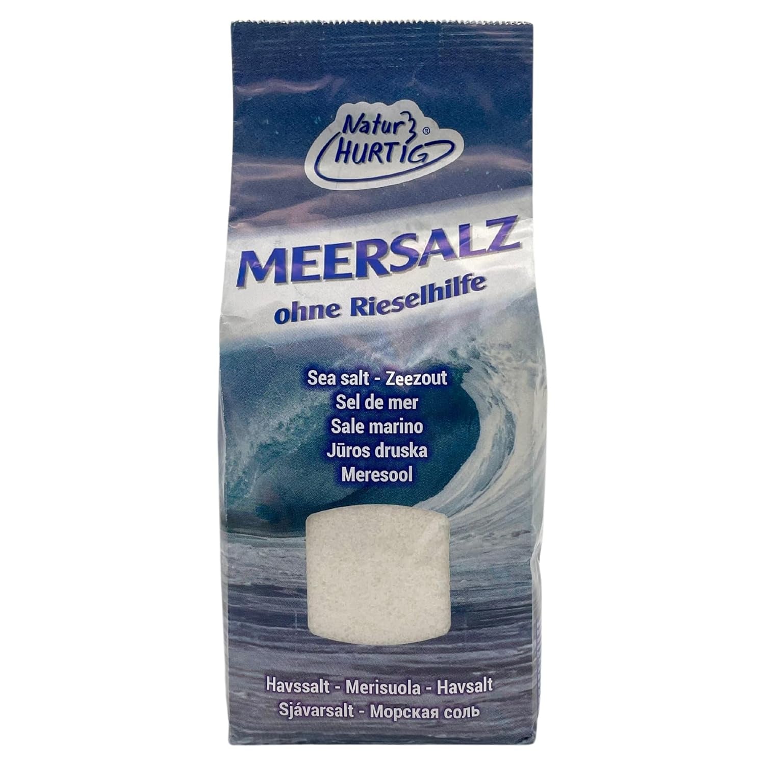 Meersalz Fein 1 kg | Produits naturels, non raffinés et sans produits | Unbehandeltes fines Meersalz