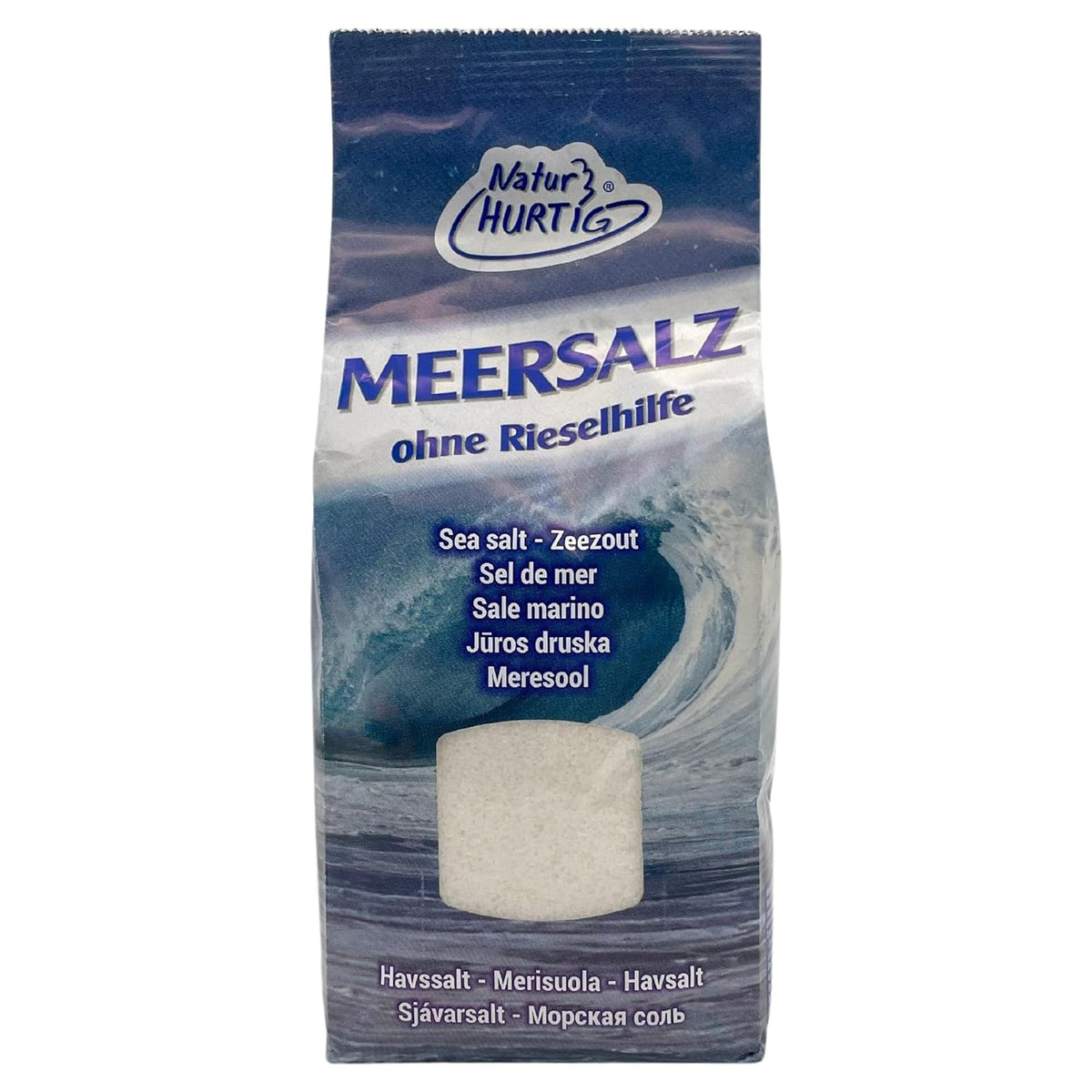 Meersalz Fein 1 kg | Produits naturels, non raffinés et sans produits | Unbehandeltes fines Meersalz