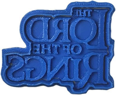 Emporte-pièce logo bleu du Seigneur des Anneaux