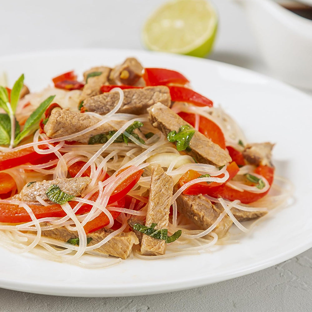 Bioasia Nouilles en verre biologiques – Nouilles longues en verre à l'amidon de pois biologique – Naturellement végétaliennes et sans gluten – 1 x 100 g