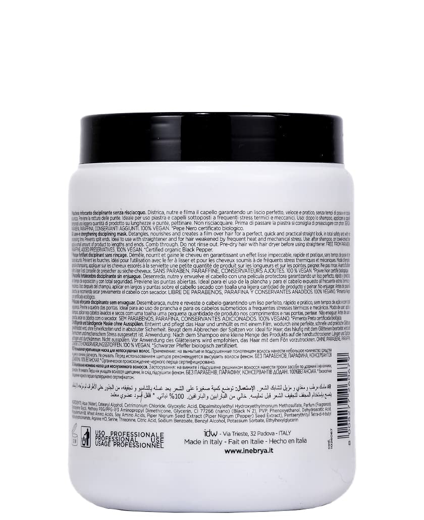 Masque au fer au poivre noir 1000ml Naty Shop masque capillaire