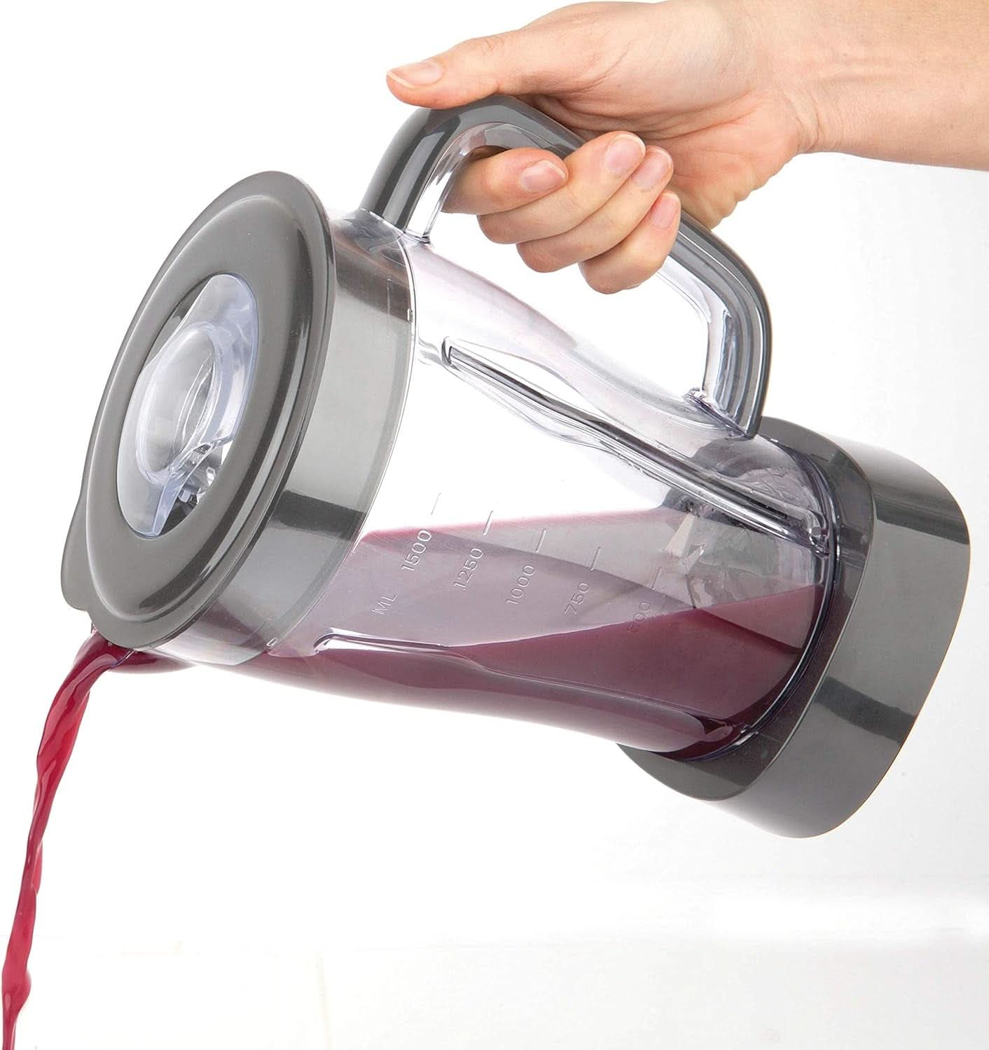 BLACK+DECKER Batteur sur socle | 500W | 2 vitesses | Fonction d'impulsion | Tapis Glask | 1,5L | Edelstahlmesser Mit 4 Klingen | Herausnehmbar Und Leicht Zu Reinigen | Cuisine Weiß Und Grau Naty Shop