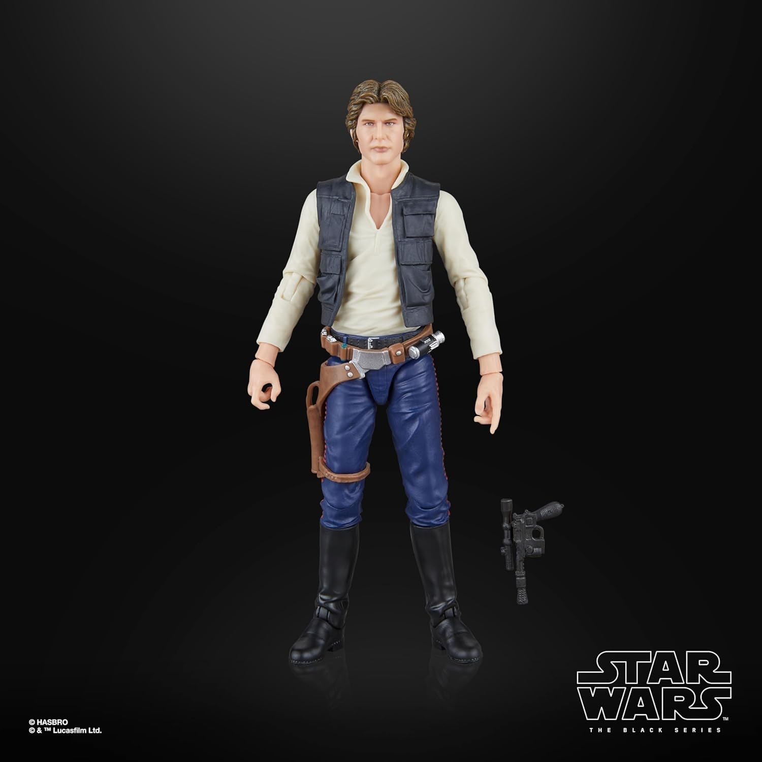 Star Wars The Black Series Han Solo, Star Wars : A Hope Premium Collectible Action Figure (15 cm) Figurines Naty Shop