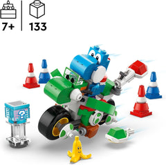 LEGO Super Mario : Mario Kart - Yoshi Bike, Ensemble de collection Nintendo Adventure, Cadeau pour enfants, garçons, filles et joueurs à partir de 7 ans, Ensemble de collection de figurines Yoshi 72031 Ensembles de construction Besuche an LEGO-Store