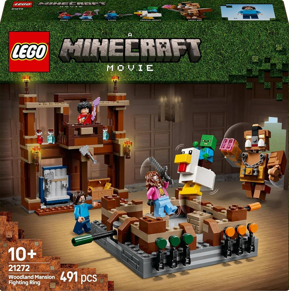 LEGO Minecraft Forest Manor avec ring de boxe - Set de jeu avec zombies et Oberborst - Jouet de construction interactif avec équipement et pistes - Cadeau pour garçons et filles à partir de 10 ans - 21272 Jeux de construction Besuche den LEGO-Store