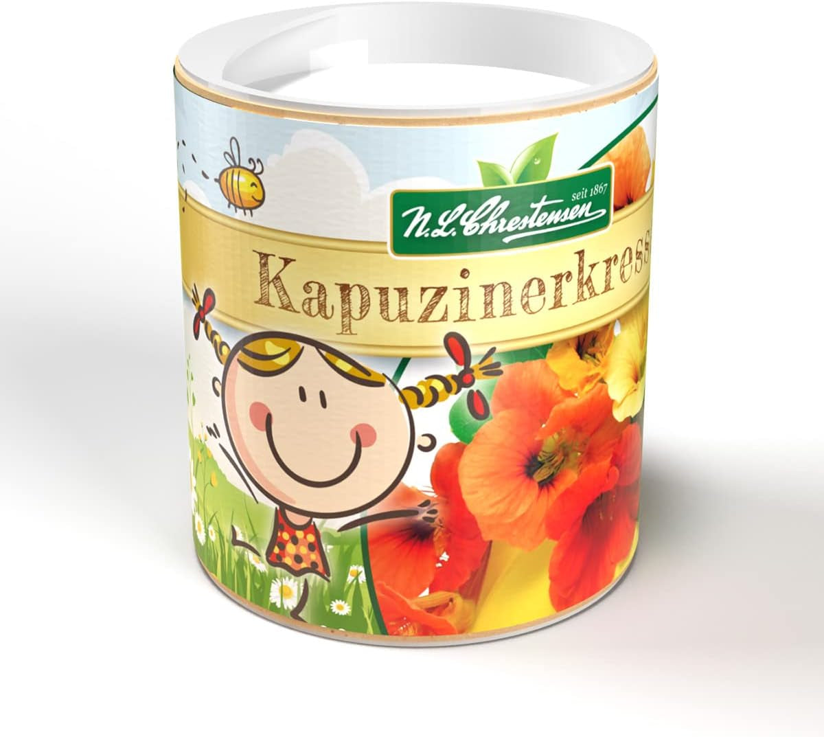 Graines de souci Chrestensen Colorful Mix - Graines pollinisées gratuites 30g pour env. 25m² - Shaker pour enfants du jardin