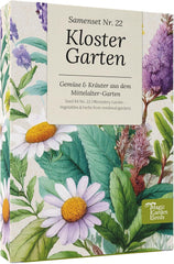 Magic Garden Seeds - Le Jardin du Monastère : Légumes et herbes du Moyen Âge - 9 Boîtes de graines culinaires, médicinales et de jardin historiques