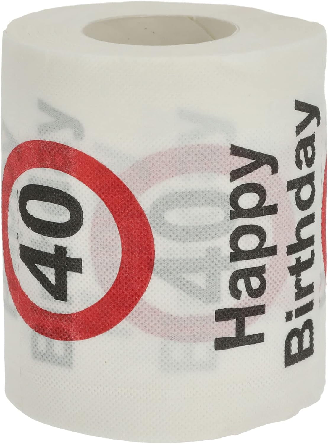 Lot de 4 papiers toilette "Joyeux 40ème anniversaire" │40ème anniversaire 24 mètres 2 tissus 180Gr/Qm │ Papier toilette papier toilette motif (4 X papier toilette 40)