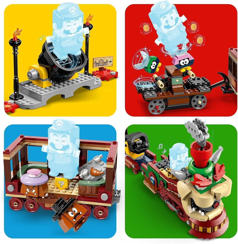 LEGO Super Mario Express Bowser Train Kids Adventure Playset avec Hammer Brother 2 Gumbas et 2 Paracrectures Nintendo Cadeau pour garçons filles joueurs 71437 Jeux de construction Besuche den LEGO-Store