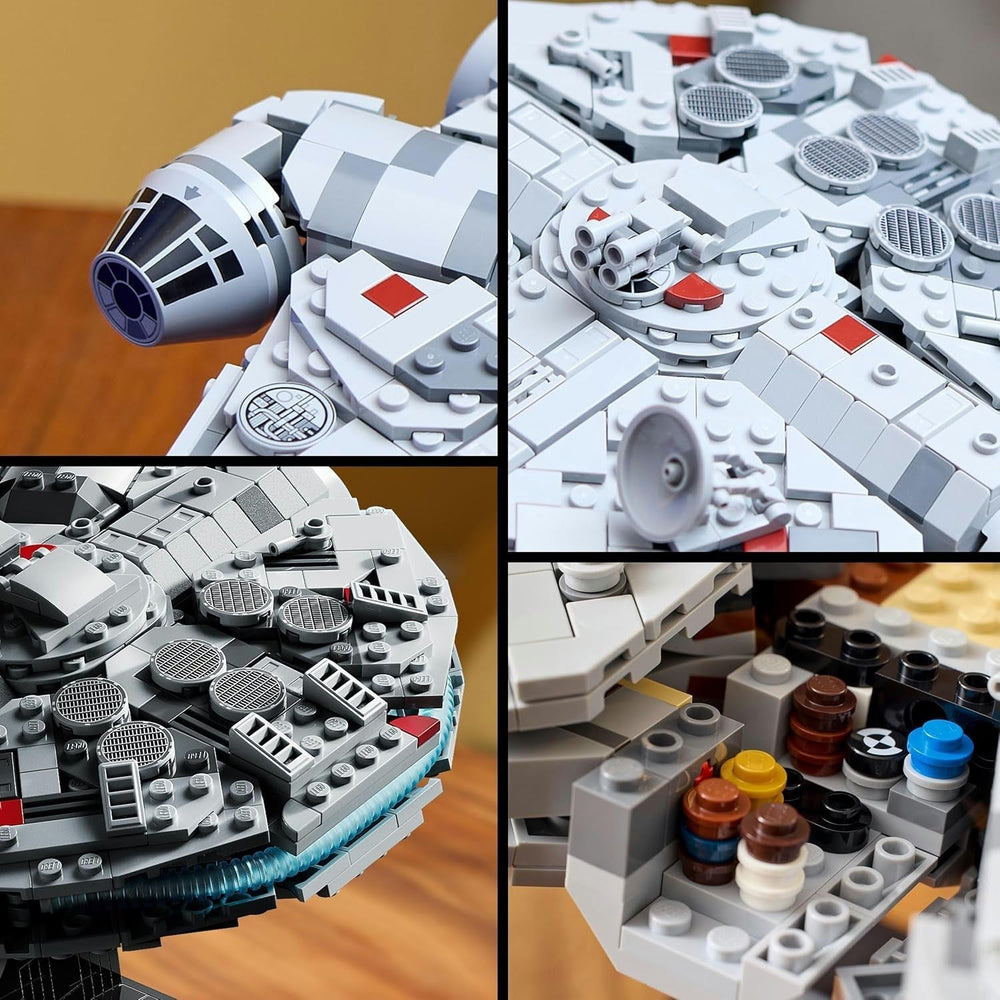 LEGO Star Wars Millennium Falcon 25e anniversaire pour adultes Vaisseau à construire Un nouvel espoir Kit de modèle de vaisseau spatial à collectionner Cadeaux pour hommes Femmes 75375 Jeux de construction Besuche den LEGO-Store