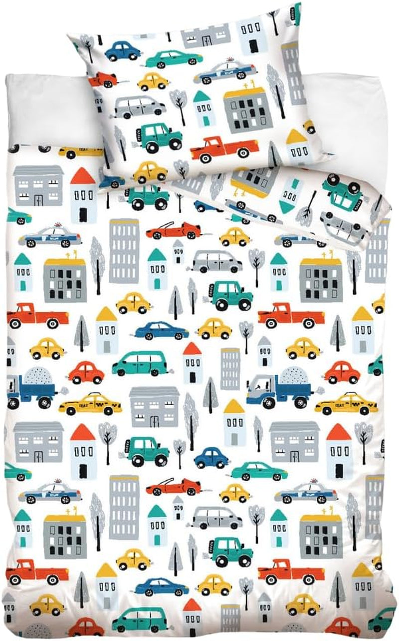 Linge de lit garçon, motifs variés, 100% coton Linge de lit - enfant Naty Shop