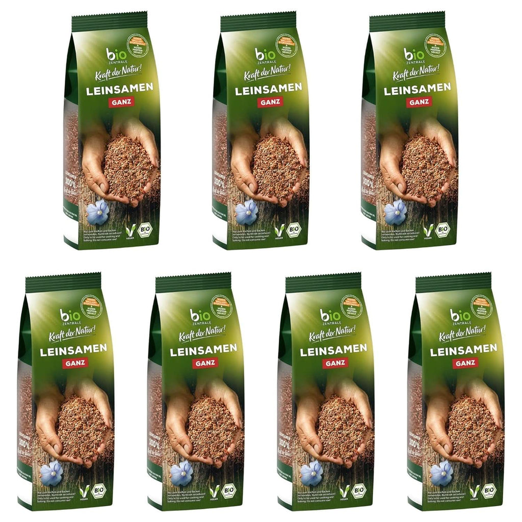 Biozentrale, mix de copt pâine cu semințe cânepă și semințe de in, organic, 500 grame Bucatarie Naty Shop 2800 grame (7 bucati) Semințe de in întregi 7 x 400 grame