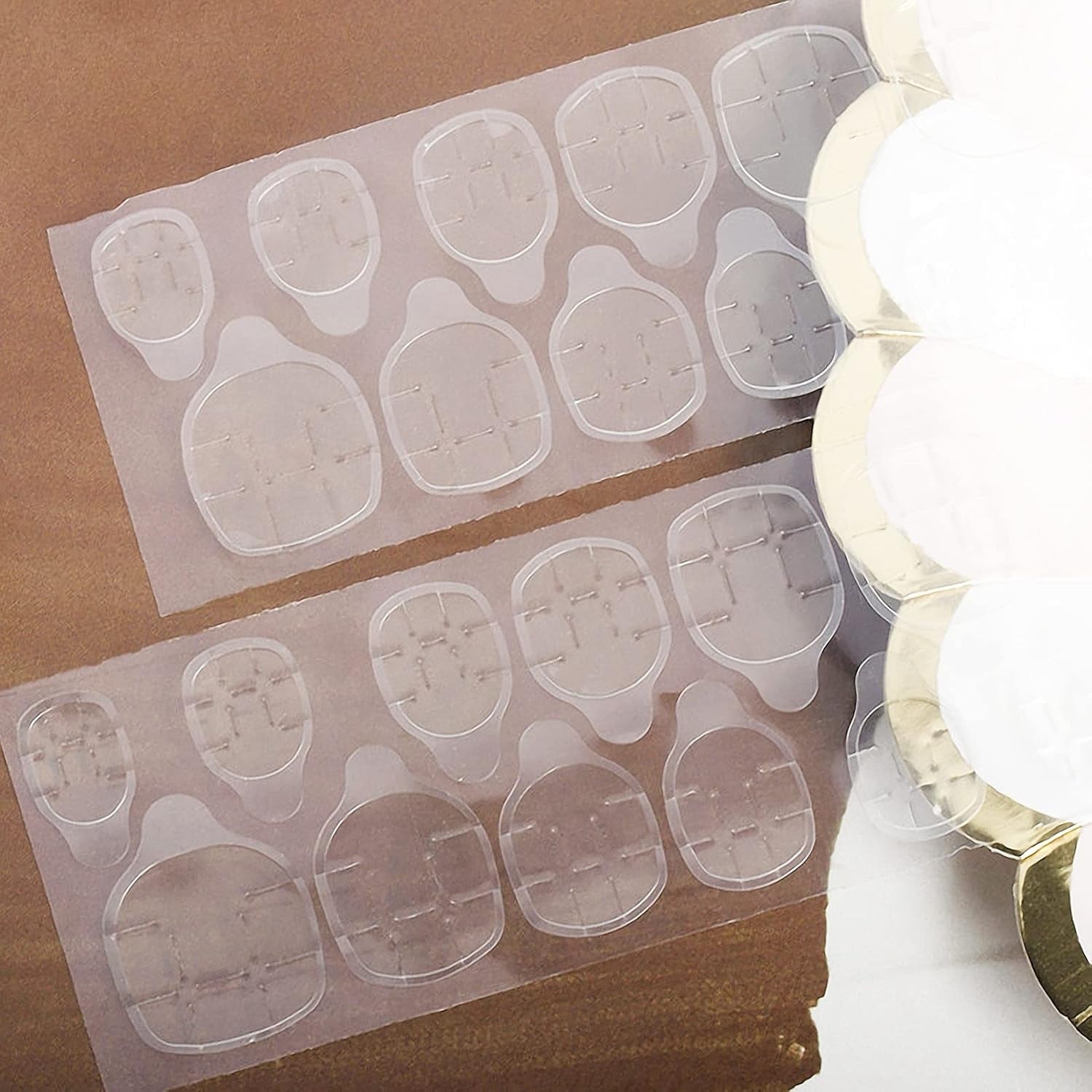 Bandes adhésives transparentes pour ongles, 360 pièces, colle Double face, décoration de manucure à faire soi-même