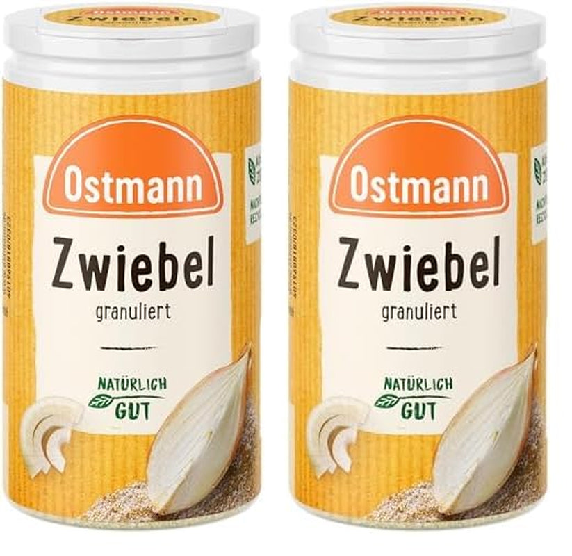 Ostmann Gewürze - Granular Zwiebeln | Zwiebelpulver zum Würzen herzhafter Gerichte | 40 g en dose recyclée