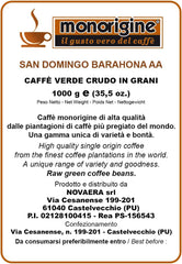 Café vert Arabica Santo Domingo Barahona AA en grains - 1 Kg
