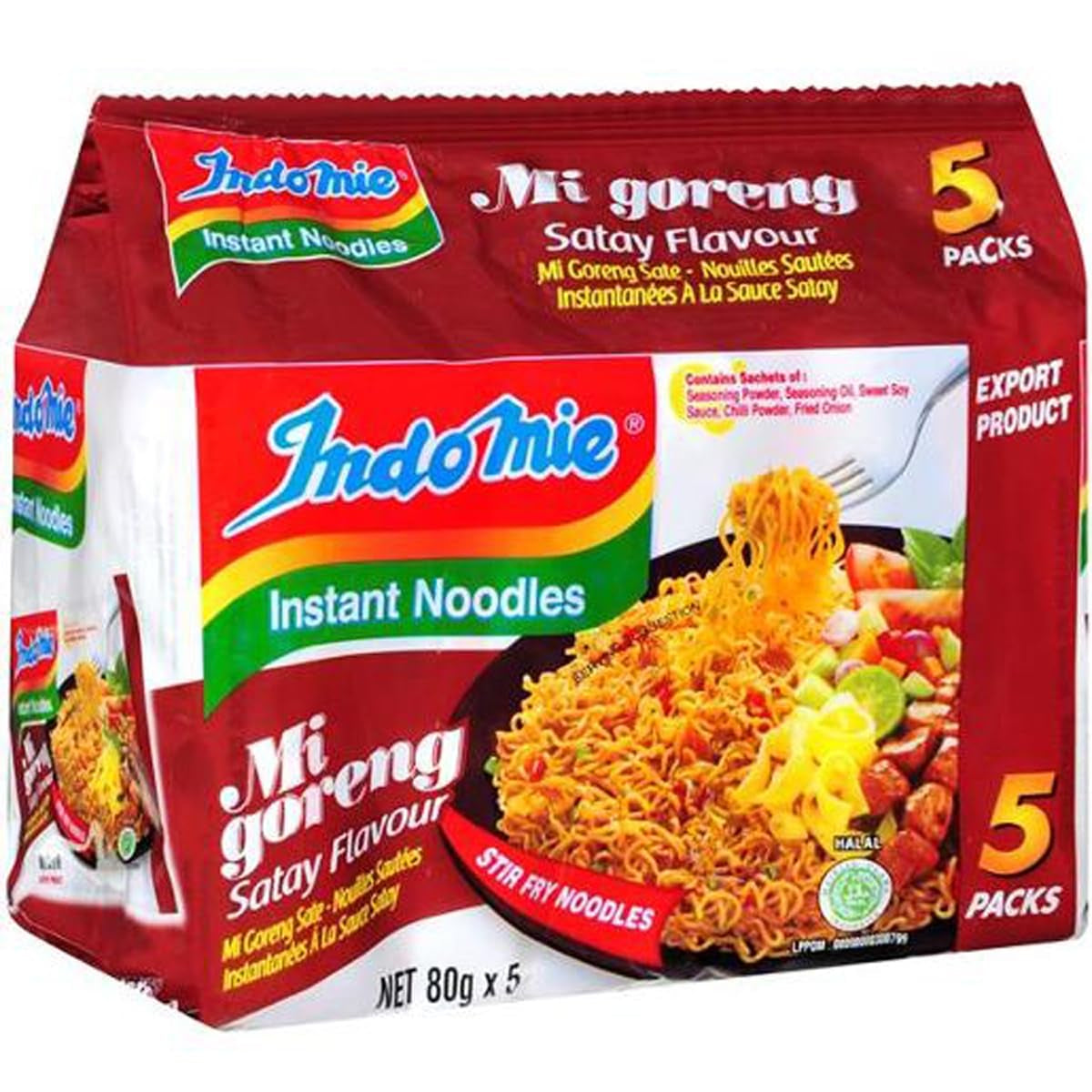 INDOMIE - Nouilles instantanées Mi Goreng - Multipack (40 x 80g)
